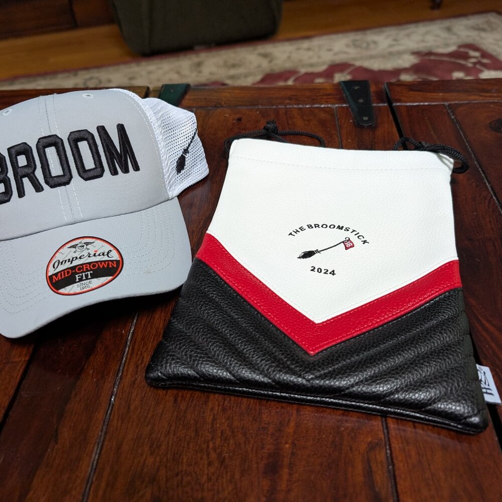 New Golf Hat and new golf leather valuable pouch bundle